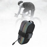 Maxbell Bicycle Saddle Bag with Zipper Cycling Accessories Portable Travel Seat Pack Colorful Reflective
