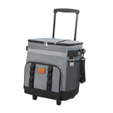 Maxbell Rolling Cooler, Practical Storage Tote Bag Cooler Bag for Patio Hiking Beach Grey