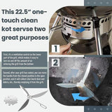 Maxbell 22-1/2-inch Cleaning System Kit Enhance Ventilation Control Silver Accessory