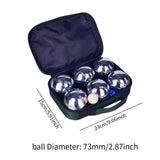 Maxbell Bocce Ball Accessories Petanque Ball for Playground Outdoor Activities Beach 6 Piece