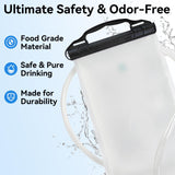 Maxbell Hydration Bladder Leakproof Camping Water Bladder for Running Outdoor Sports White