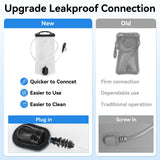 Maxbell Hydration Bladder Leakproof Camping Water Bladder for Running Outdoor Sports White