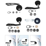 Maxbell Fishing Reel Handle with Fittings Mounted Nuts Repair Rocker Arm Accessories Style A