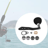 Maxbell Fishing Reel Handle with Fittings Mounted Nuts Repair Rocker Arm Accessories Style B