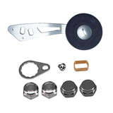 Maxbell Fishing Reel Handle with Fittings Mounted Nuts Repair Rocker Arm Accessories Style D