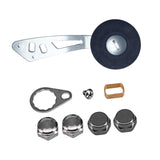 Maxbell Fishing Reel Handle with Fittings Mounted Nuts Repair Rocker Arm Accessories Style D