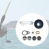 Maxbell Fishing Reel Handle with Fittings Mounted Nuts Repair Rocker Arm Accessories Style D