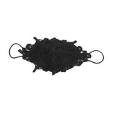 Maxbell Lace Face Cover Fast Dry Portable Summer Mask for Cycling Traveling Climbing Black