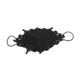 Maxbell Lace Face Cover Fast Dry Portable Summer Mask for Cycling Traveling Climbing Black