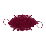 Maxbell Lace Face Cover Fast Dry Portable Summer Mask for Cycling Traveling Climbing Red