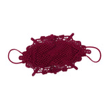 Maxbell Lace Face Cover Fast Dry Portable Summer Mask for Cycling Traveling Climbing Red