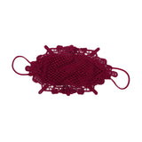 Maxbell Lace Face Cover Fast Dry Portable Summer Mask for Cycling Traveling Climbing Red