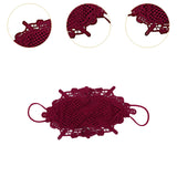Maxbell Lace Face Cover Fast Dry Portable Summer Mask for Cycling Traveling Climbing Red