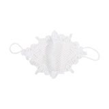 Maxbell Lace Face Cover Fast Dry Portable Summer Mask for Cycling Traveling Climbing White