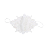Maxbell Lace Face Cover Fast Dry Portable Summer Mask for Cycling Traveling Climbing White