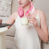 Maxbell Outdoor Cooling Neck Cooler Summer Icing Neck Fan for Sports Camping Jogging Pink