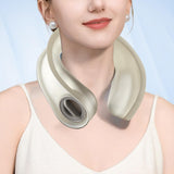 Maxbell Outdoor Cooling Neck Cooler Summer Icing Neck Fan for Sports Camping Jogging Grey