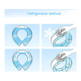 Maxbell Outdoor Cooling Neck Cooler Summer Icing Neck Fan for Sports Camping Jogging Blue