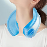 Maxbell Outdoor Cooling Neck Cooler Summer Icing Neck Fan for Sports Camping Jogging Blue