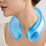 Maxbell Outdoor Cooling Neck Cooler Summer Icing Neck Fan for Sports Camping Jogging Blue
