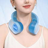 Maxbell Outdoor Cooling Neck Cooler Summer Icing Neck Fan for Sports Camping Jogging Blue