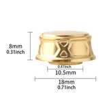 Maxbell Fishing Reel Handle Cap /D Spinning Reels Upgrade Reel Screws Nut Cover gold