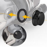 Maxbell Fishing Reel Handle Cap /D Spinning Reels Upgrade Reel Screws Nut Cover black