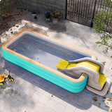Maxbell Inflatable Water Slide Stable Activity Center Indoor Backyard Fun Pool Slide