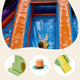 Maxbell Inflatable Water Slide Stable Activity Center Indoor Backyard Fun Pool Slide