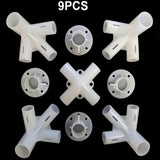 Maxbell 9Pcs Spare Parts Feet Corner Center Connector for Backpacking Outdoor