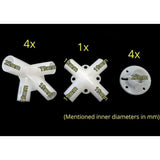 Maxbell 9Pcs Spare Parts Feet Corner Center Connector for Backpacking Outdoor