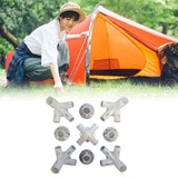 Maxbell 9Pcs Spare Parts Feet Corner Center Connector for Backpacking Outdoor