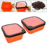 Maxbell Fishing Lure Box Multipurpose Lightweight Worm Box for Outside Fish Supplies S