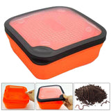 Maxbell Fishing Lure Box Multipurpose Lightweight Worm Box for Outside Fish Supplies S