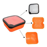 Maxbell Fishing Lure Box Multipurpose Lightweight Worm Box for Outside Fish Supplies S