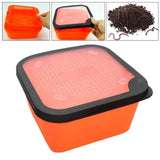 Maxbell Fishing Lure Box Multipurpose Lightweight Worm Box for Outside Fish Supplies L