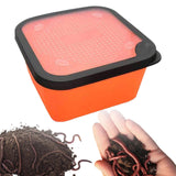 Maxbell Fishing Lure Box Multipurpose Lightweight Worm Box for Outside Fish Supplies L