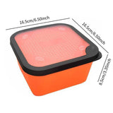 Maxbell Fishing Lure Box Multipurpose Lightweight Worm Box for Outside Fish Supplies L