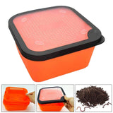 Maxbell Fishing Lure Box Multipurpose Lightweight Worm Box for Outside Fish Supplies L