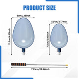 Maxbell 2Pcs Fishing Baiting Casting Spoons Tool Enthusiasts Nonslip Throwing Spoons With Orange