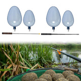 Maxbell 2Pcs Fishing Baiting Casting Spoons Tool Enthusiasts Nonslip Throwing Spoons With Orange