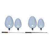 Maxbell 2Pcs Fishing Baiting Casting Spoons Tool Enthusiasts Nonslip Throwing Spoons With Orange