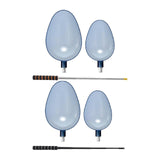 Maxbell 2Pcs Fishing Baiting Casting Spoons Tool Enthusiasts Nonslip Throwing Spoons With Orange