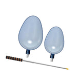 Maxbell 2Pcs Fishing Baiting Casting Spoons Tool Enthusiasts Nonslip Throwing Spoons With Orange