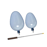 Maxbell 2Pcs Fishing Baiting Casting Spoons Tool Enthusiasts Nonslip Throwing Spoons With Orange