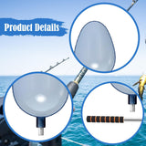 Maxbell 2Pcs Fishing Baiting Casting Spoons Tool Enthusiasts Nonslip Throwing Spoons With Orange