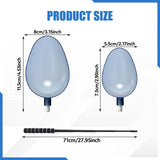Maxbell 2Pcs Fishing Baiting Casting Spoons Tool Enthusiasts Nonslip Throwing Spoons With White
