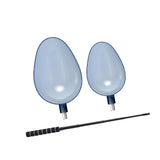 Maxbell 2Pcs Fishing Baiting Casting Spoons Tool Enthusiasts Nonslip Throwing Spoons With White