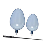 Maxbell 2Pcs Fishing Baiting Casting Spoons Tool Enthusiasts Nonslip Throwing Spoons With White