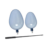 Maxbell 2Pcs Fishing Baiting Casting Spoons Tool Enthusiasts Nonslip Throwing Spoons With White